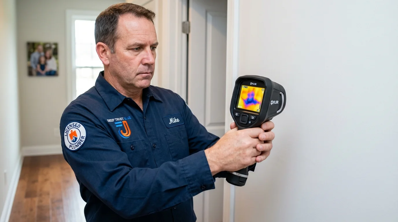 Thermal imaging leak detection by Johns Plumbing LLC in Jeffersonville